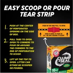 Arm & Hammer Litter Clump & Seal MicroGuard Odor Sealing Clumping Cat Litter With 10 Days Of Odor Control -Cat Supply Store 103804 PT2. AC SS1800 V1665692054