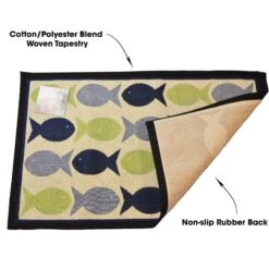 PetRageous Designs Kool Fishes Tapestry Mat 10 PetRageous Designs Kool Fishes Tapestry Mat -Cat Supply Store 105139 PT2. AC SS1800 V1628718421