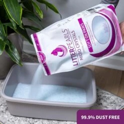 Litter Pearls Micro Crystal Unscented Non-Clumping Crystal Cat Litter -Cat Supply Store 110236 PT3. AC SS1800 V1526416499