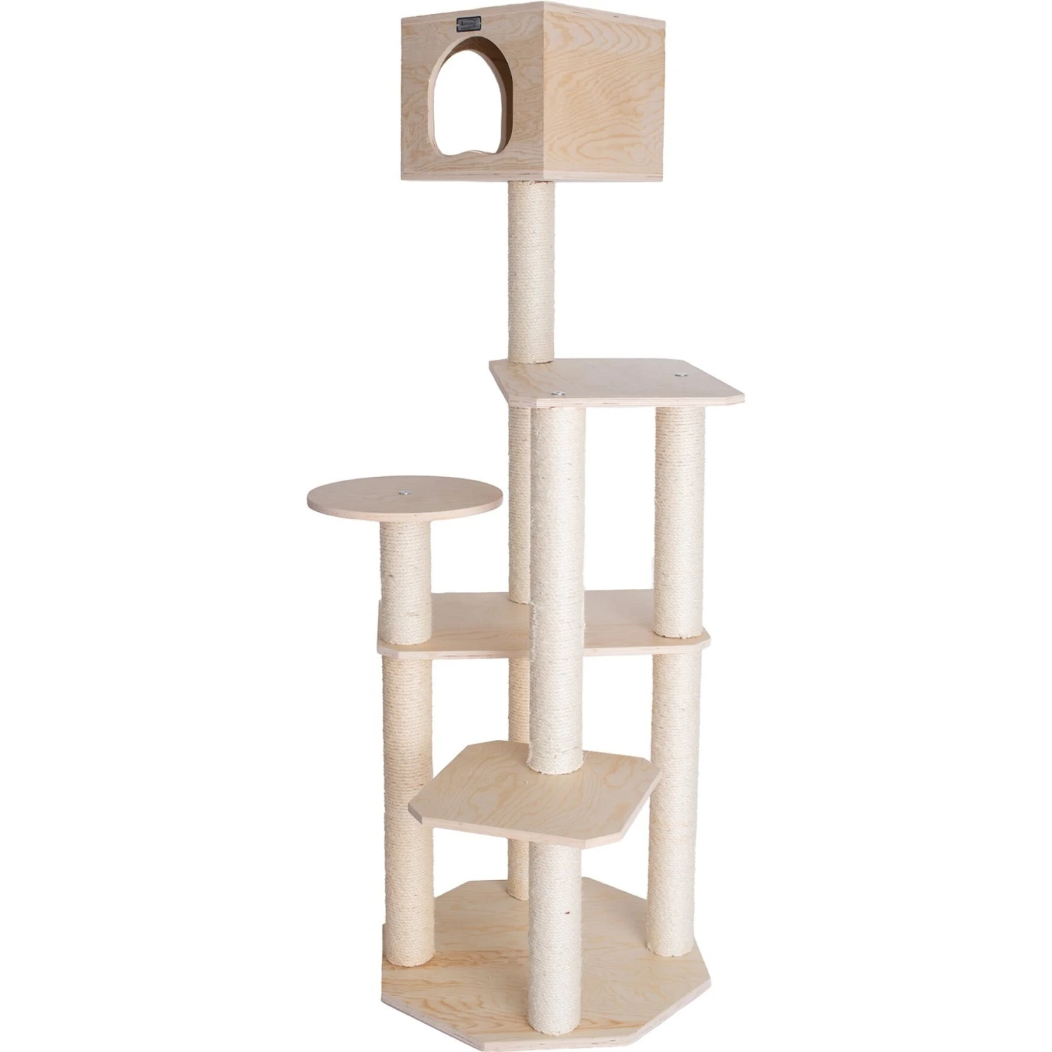 Armarkat 69-in Wooden Cat Tree & Condo 4 Armarkat 69-in Wooden Cat Tree & Condo - Image 2