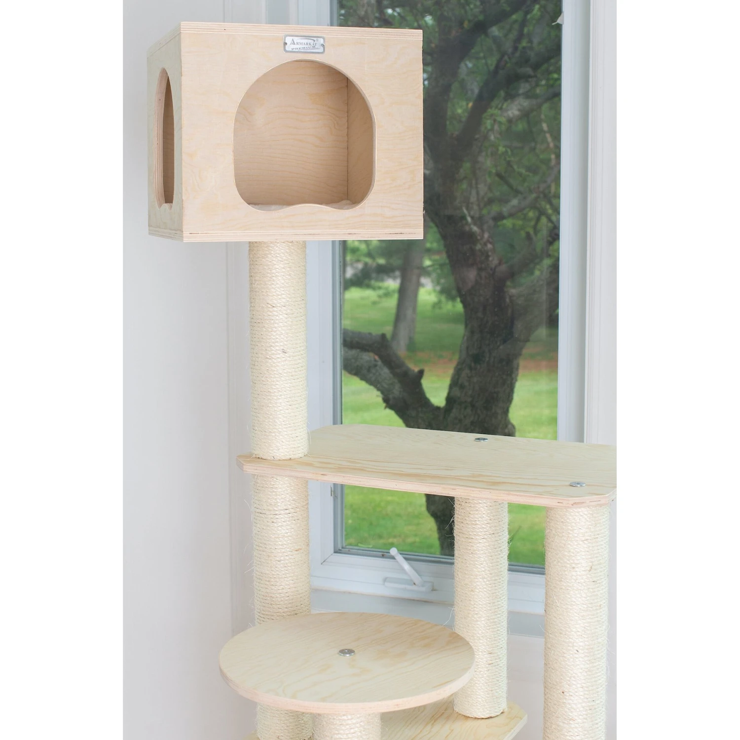 Armarkat 69-in Wooden Cat Tree & Condo 8 Armarkat 69-in Wooden Cat Tree & Condo - Image 6