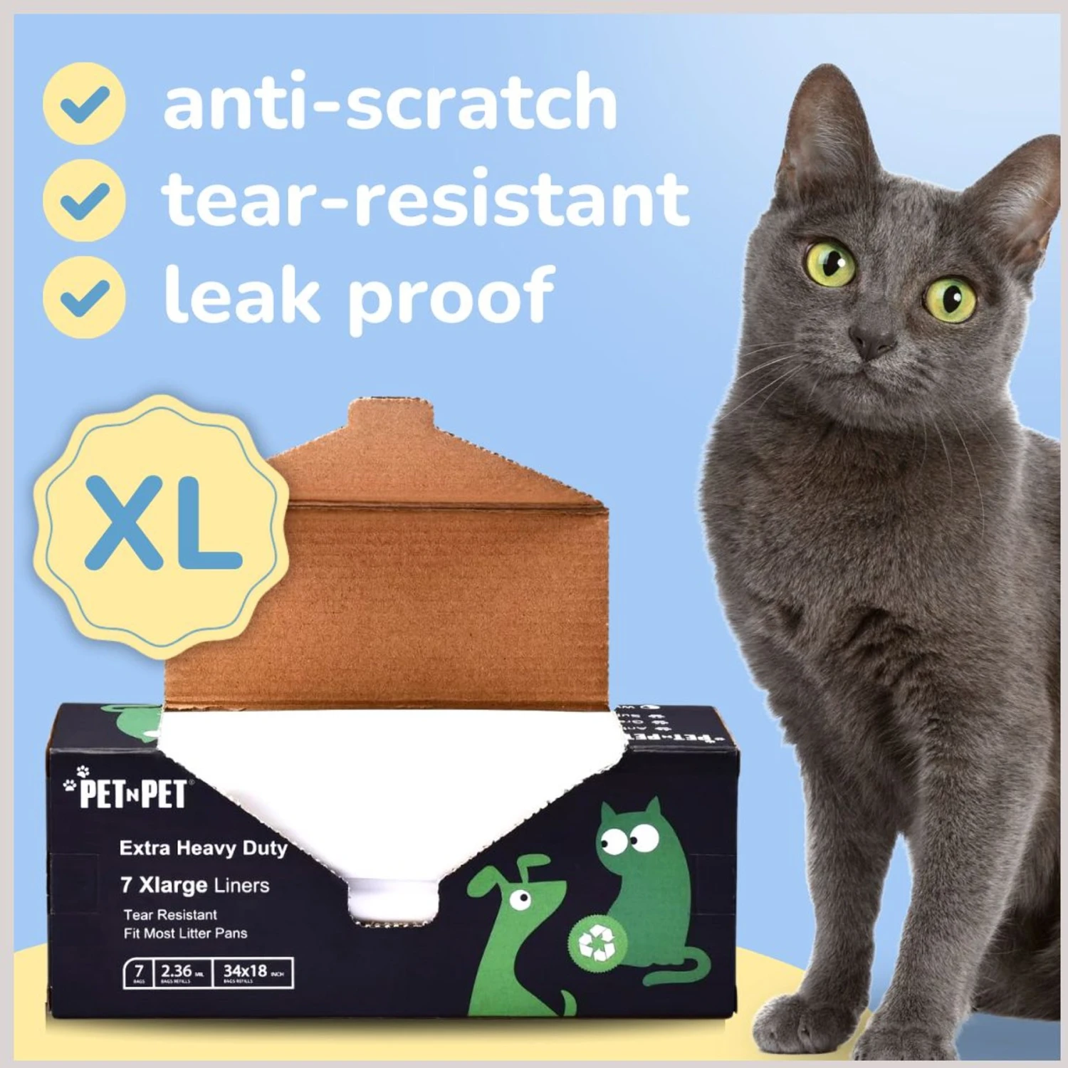 PET N PET Cat Litter Box Liners 4 PET N PET Cat Litter Box Liners - Image 2