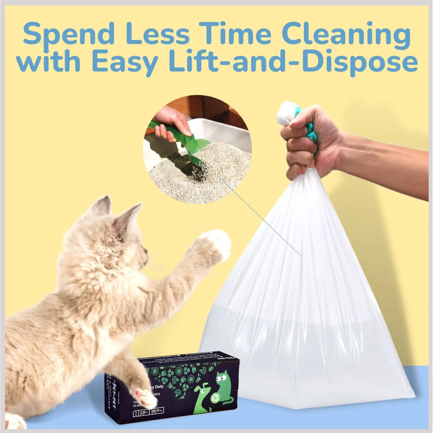 PET N PET Cat Litter Box Liners 6 PET N PET Cat Litter Box Liners - Image 4