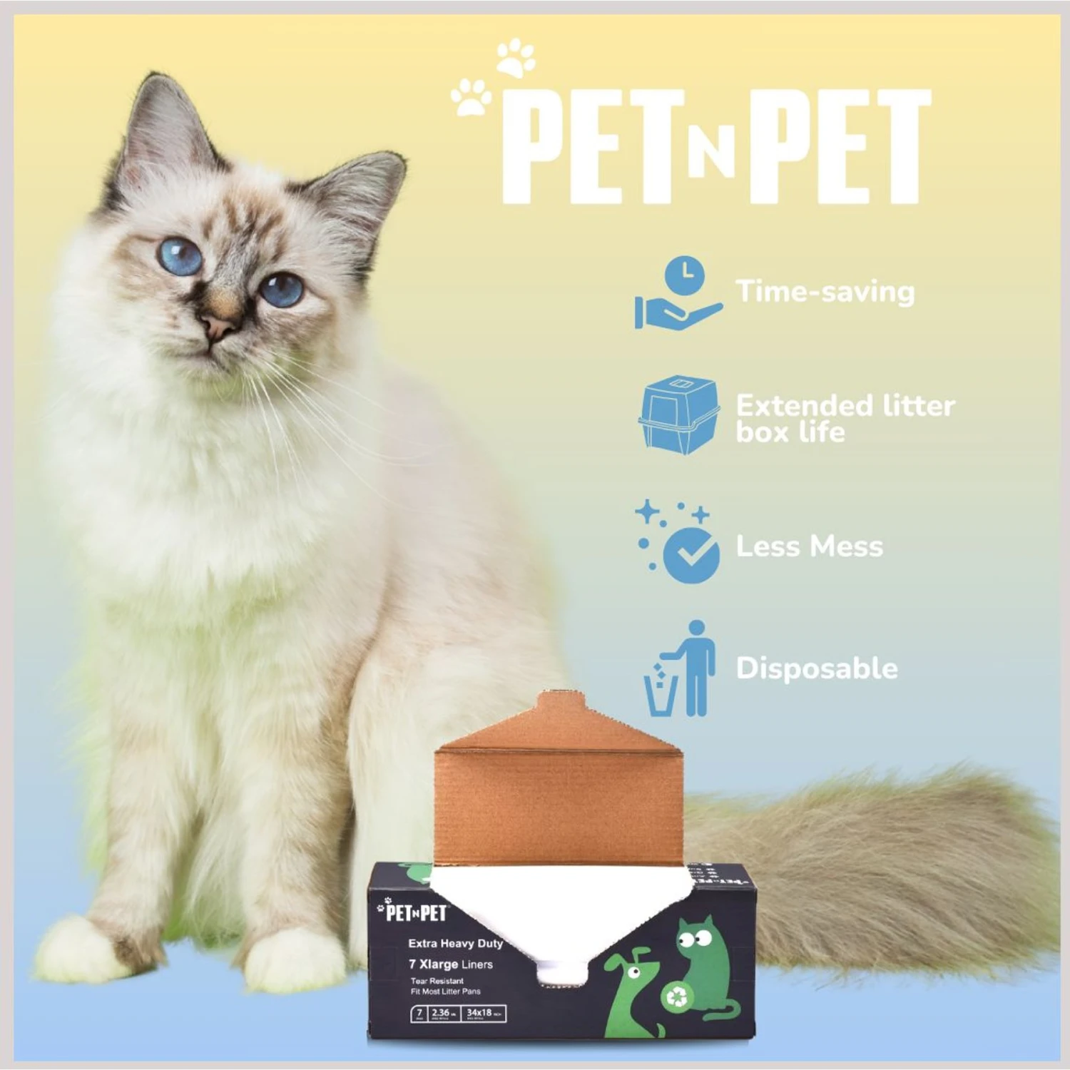 PET N PET Cat Litter Box Liners 8 PET N PET Cat Litter Box Liners - Image 6
