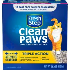 Fresh Step Clean Paws Scented Clumping Clay Cat Litter -Cat Supply Store 141502 PT5. AC SS1800 V1694465596