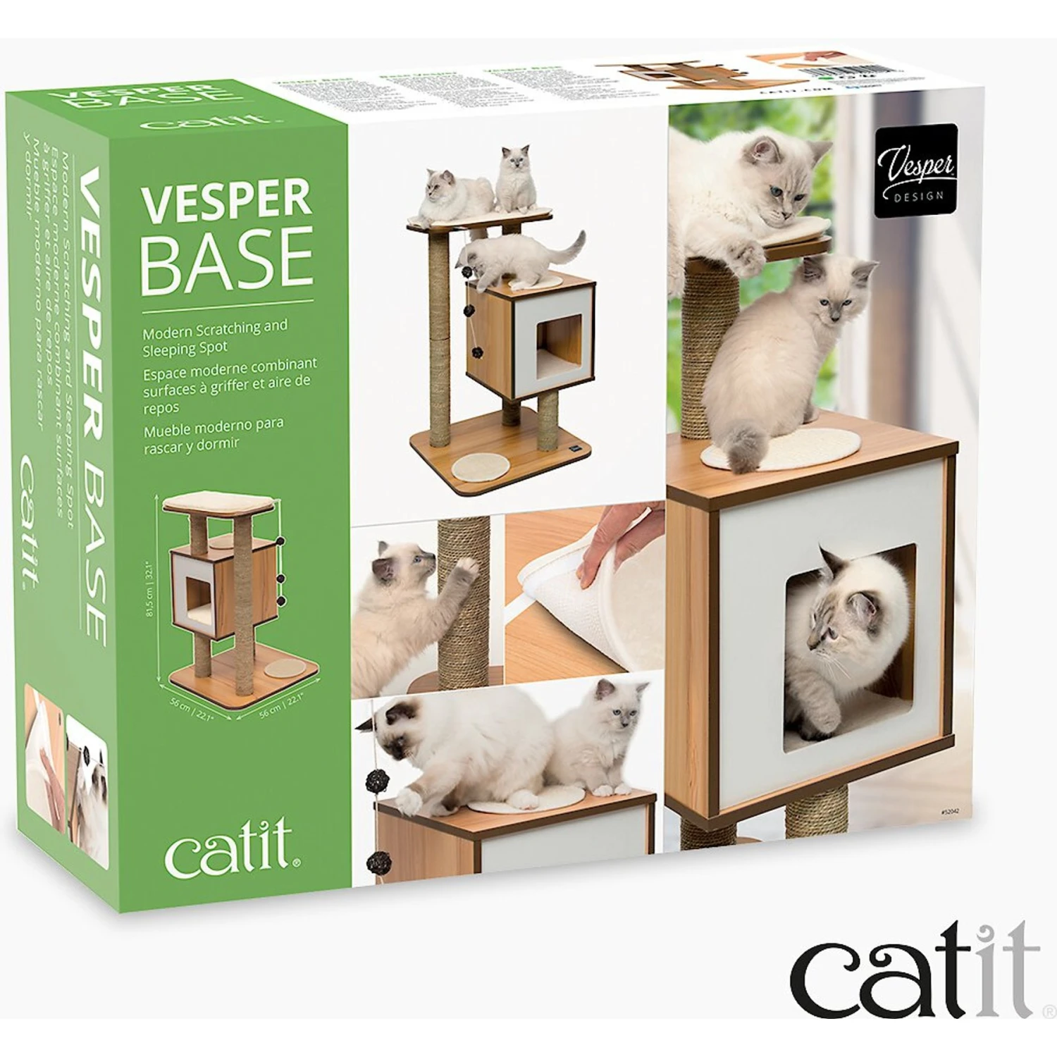 Vesper Base 32-in Modern Cat Tree & Condo 9 Vesper Base 32-in Modern Cat Tree & Condo - Image 7