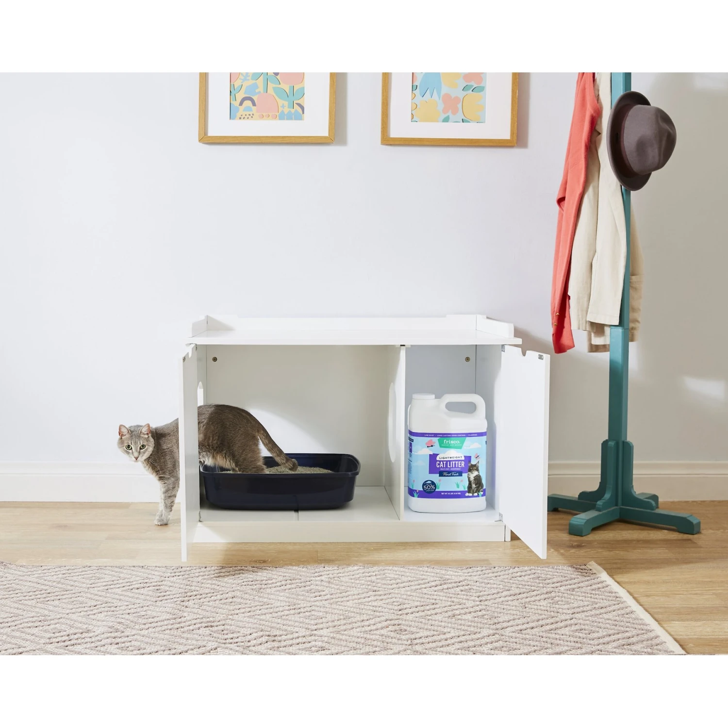 Frisco Decorative Bench Cat Litter Box Cover 8 Frisco Decorative Bench Cat Litter Box Cover - Image 6