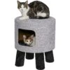 MidWest 1-Story Feline Nuvo Stella Cat Condo, Silver 1 MidWest 1-Story Feline Nuvo Stella Cat Condo, Silver -Cat Supply Store 176500 MAIN. AC SS1800 V1559591527
