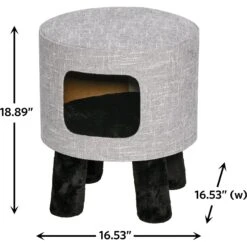 MidWest 1-Story Feline Nuvo Stella Cat Condo, Silver 6 MidWest 1-Story Feline Nuvo Stella Cat Condo, Silver -Cat Supply Store 176500 PT1. AC SS1800 V1559591574