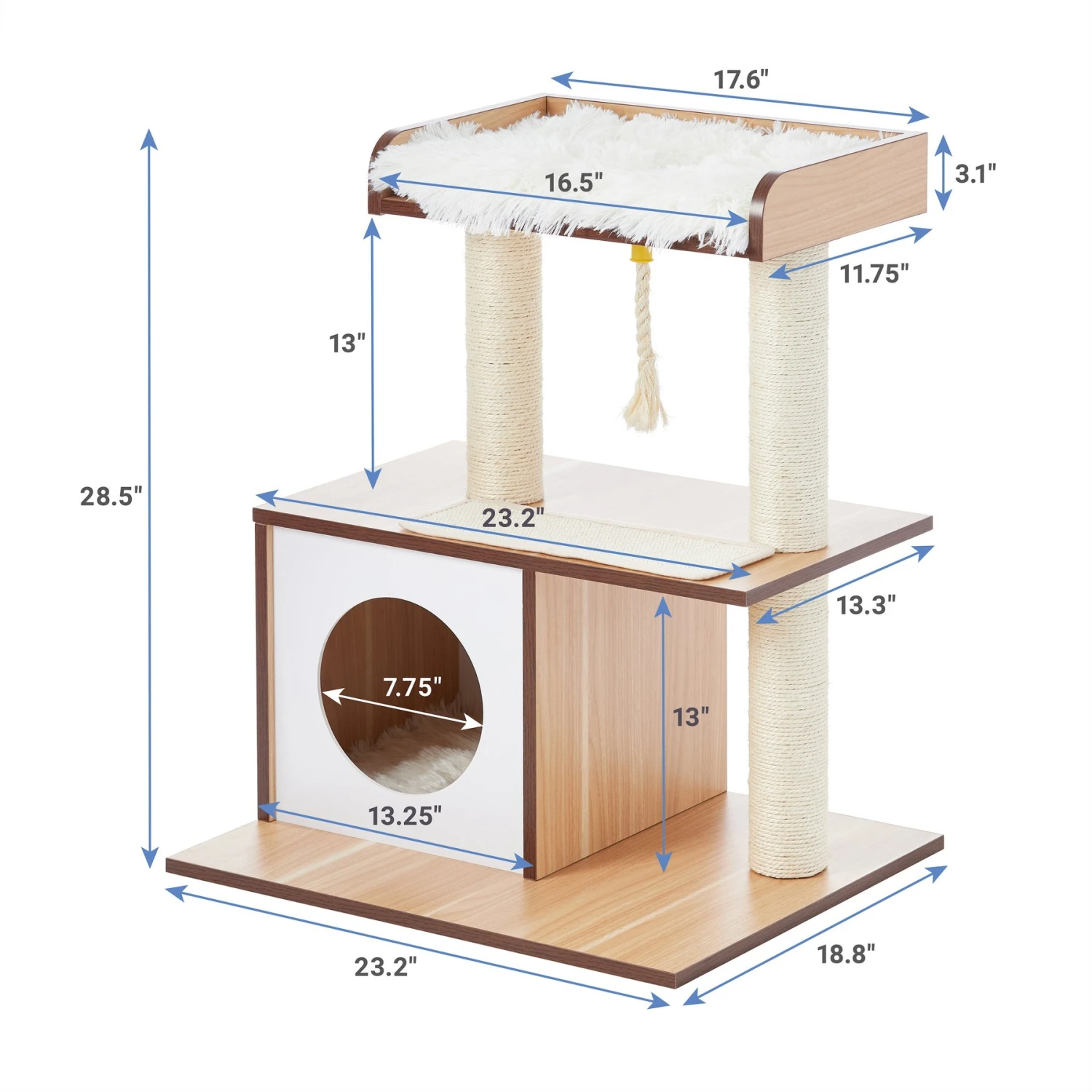 Frisco 28.5-in Modern Cat Tree & Condo 4 Frisco 28.5-in Modern Cat Tree & Condo - Image 2