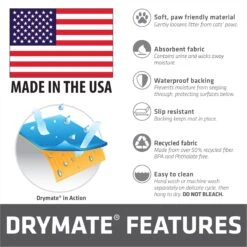 Drymate Protective & Decorative Cat Litter Mat, Surf Green, Large, 20-in X 28-in 13 Drymate Protective & Decorative Cat Litter Mat, Surf Green, Large, 20-in X 28-in -Cat Supply Store 181542 PT6. AC SS1800 V1689626804