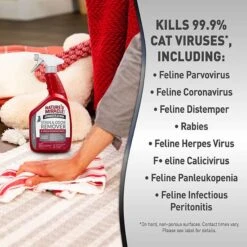 Nature's Miracle Advanced Platinum Cat Antibacterial Stain Remover & Odor Eliminator Spray, 32-oz Bottle 17 Nature's Miracle Advanced Platinum Cat Antibacterial Stain Remover & Odor Eliminator Spray, 32-oz Bottle -Cat Supply Store 182979 PT6. AC SS1800 V1701116416