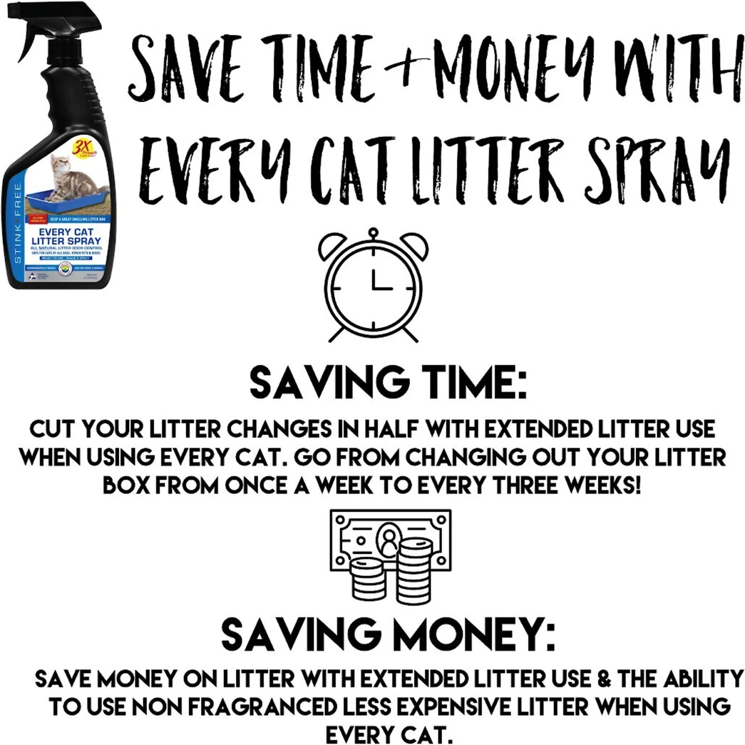 Stink Free Every Cat Litter Spray 4 Stink Free Every Cat Litter Spray - Image 2