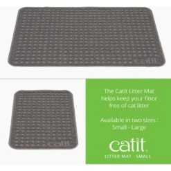 Catit Cat Litter Mat, Grey 9 Catit Cat Litter Mat, Grey -Cat Supply Store 191595 PT2. AC SS1800 V1628096250
