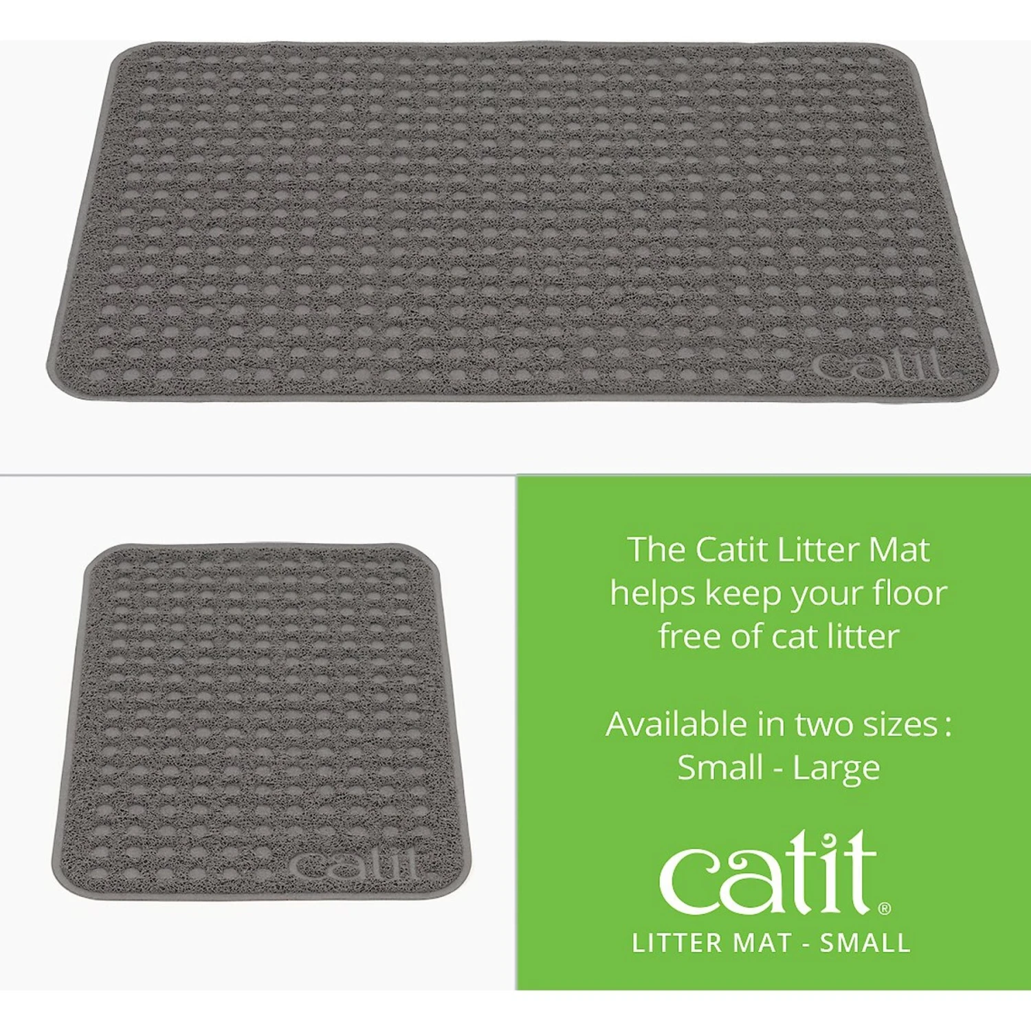 Catit Cat Litter Mat, Grey 5 Catit Cat Litter Mat, Grey - Image 3
