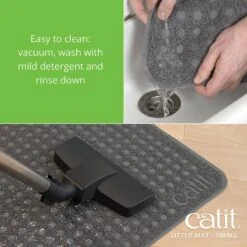 Catit Cat Litter Mat, Grey 10 Catit Cat Litter Mat, Grey -Cat Supply Store 191595 PT3. AC SS1800 V1628096253