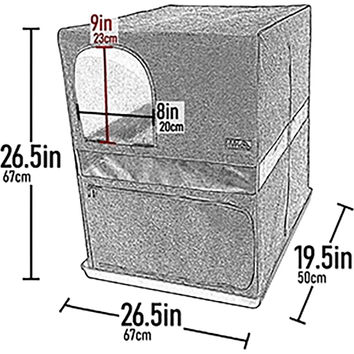 Pet Gear Prp Pawty Space Saver Cat Litter Box Enclosure 4 Pet Gear Prp Pawty Space Saver Cat Litter Box Enclosure - Image 2