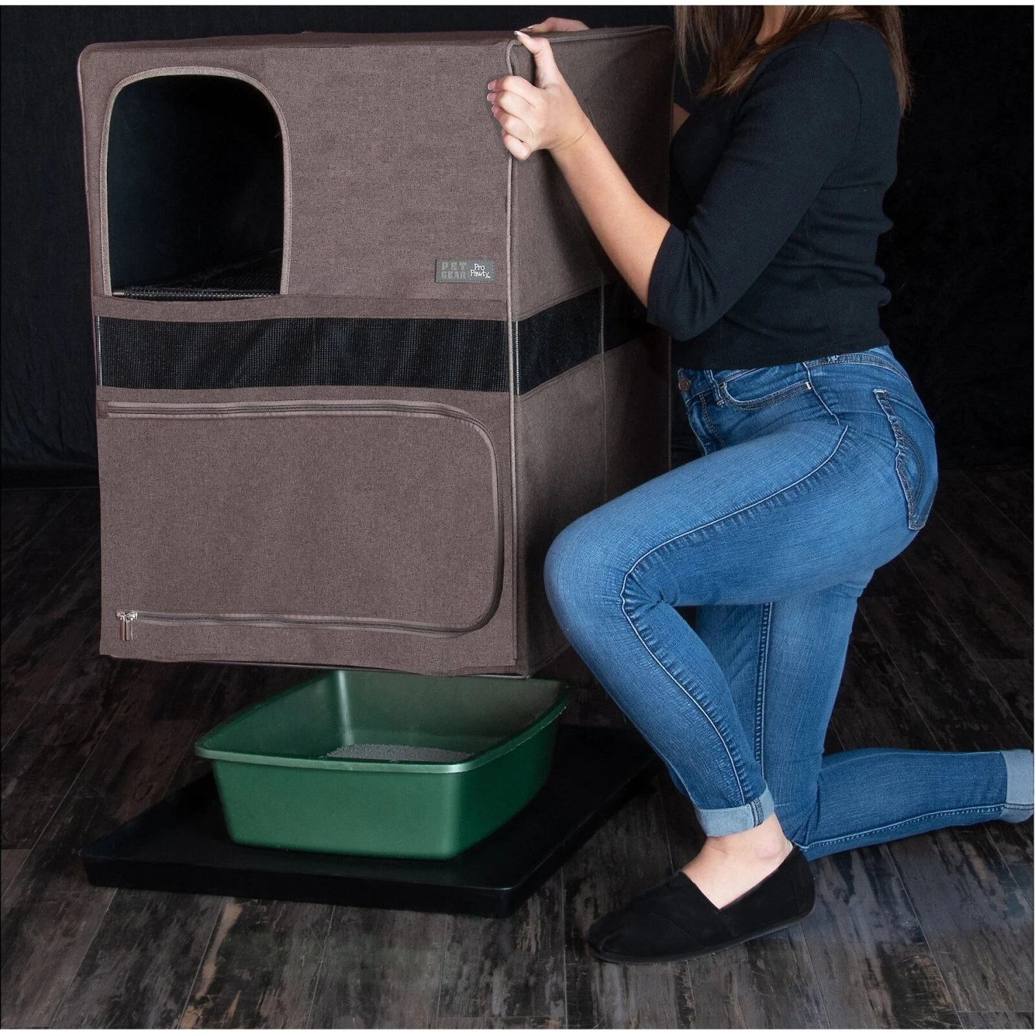 Pet Gear Prp Pawty Space Saver Cat Litter Box Enclosure 7 Pet Gear Prp Pawty Space Saver Cat Litter Box Enclosure - Image 5