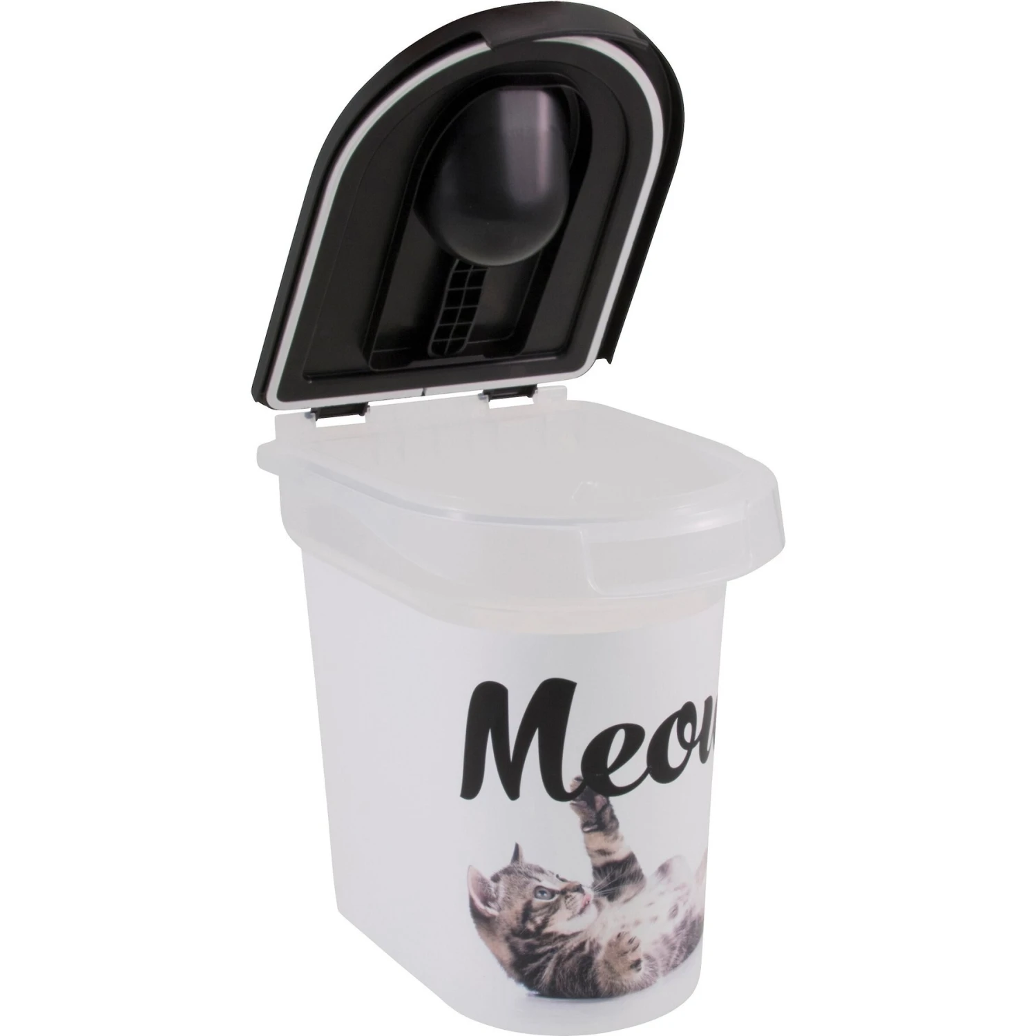 Paw Prints Meow Kitty Pet Food Storage Container, 15-lb 5 Paw Prints Meow Kitty Pet Food Storage Container, 15-lb - Image 3