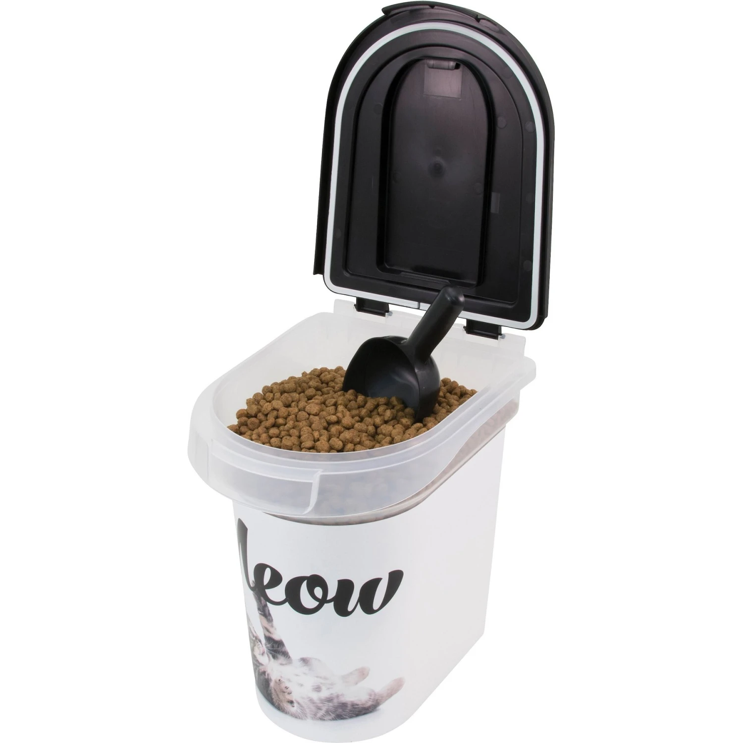 Paw Prints Meow Kitty Pet Food Storage Container, 15-lb 6 Paw Prints Meow Kitty Pet Food Storage Container, 15-lb - Image 4
