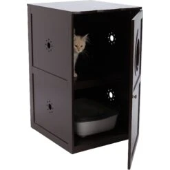 TRIXIE 2-Story Wooden Cat Litter Box Enclosure 8 TRIXIE 2-Story Wooden Cat Litter Box Enclosure -Cat Supply Store 207461 PT2. AC SS1800 V1584023943