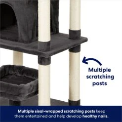 Frisco 66-in Cat Tree With Bed, Condo, Lounge Basket & Top Perch 12 Frisco 66-in Cat Tree With Bed, Condo, Lounge Basket & Top Perch -Cat Supply Store 214381 PT4. AC SS1800 V1667229235