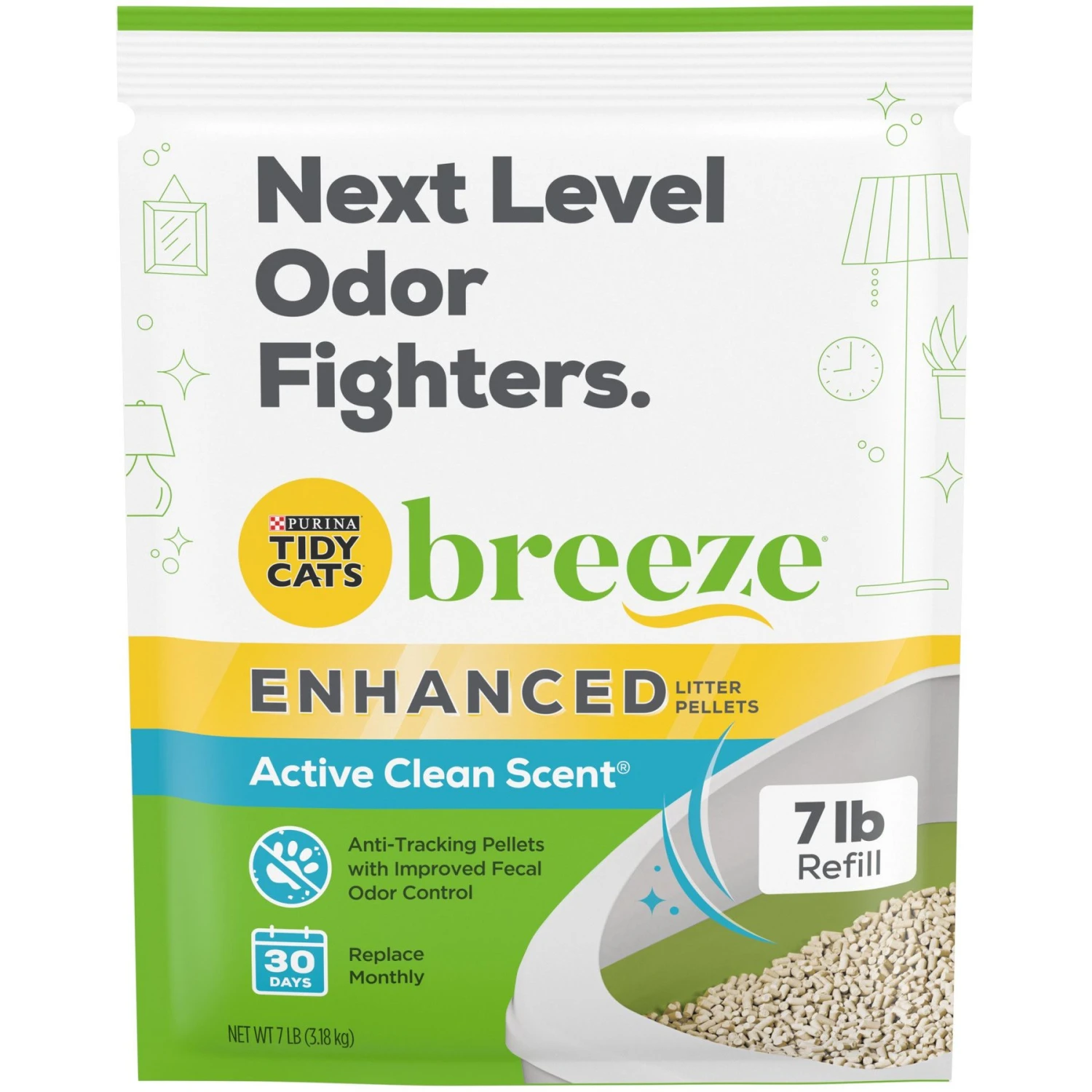 Tidy Cats Breeze Cat Litter Enhanced Pellets Refill 3 Tidy Cats Breeze Cat Litter Enhanced Pellets Refill