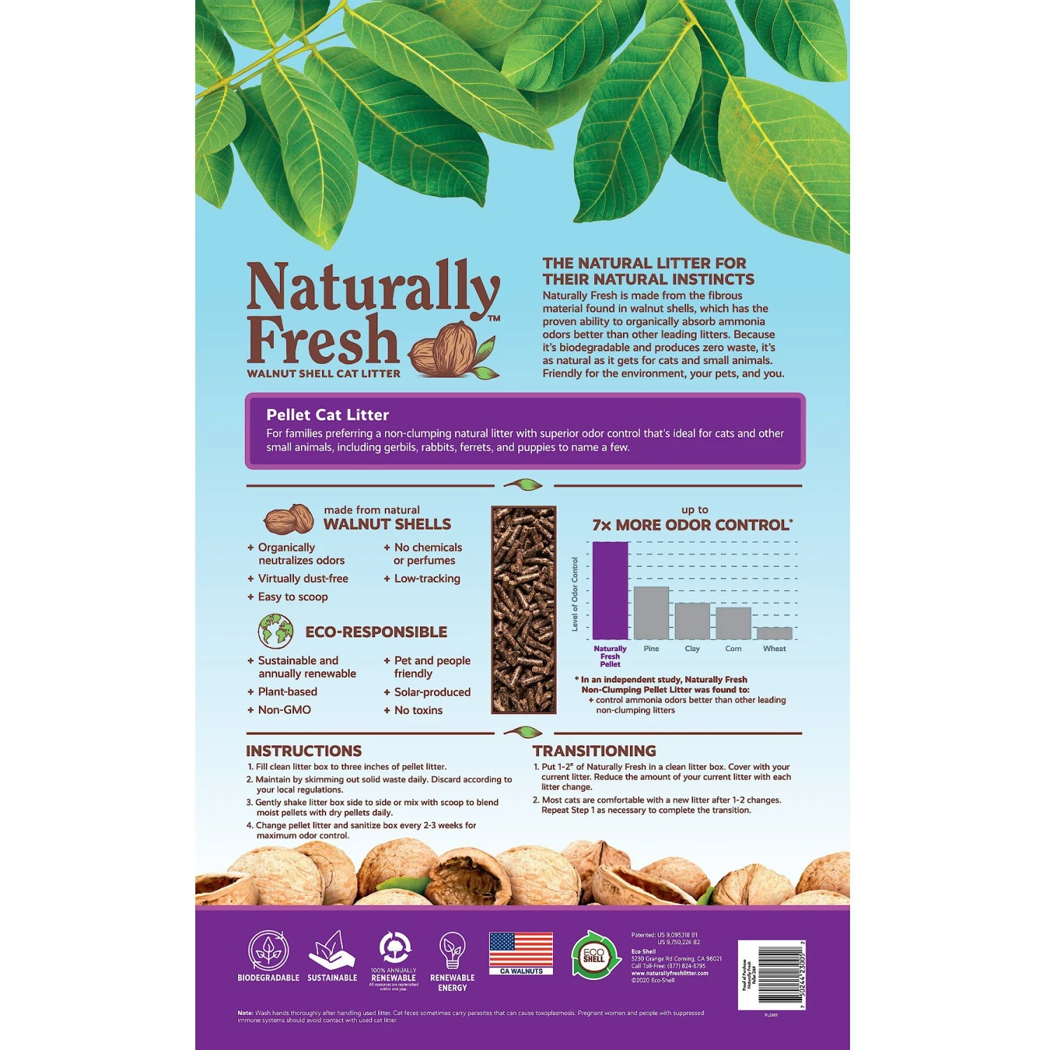 Naturally Fresh Pellet Unscented Non-Clumping Walnut Cat Litter 5 Naturally Fresh Pellet Unscented Non-Clumping Walnut Cat Litter - Image 3