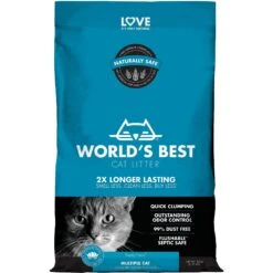 World's Best Multiple Cat Lotus Blossom Scented Clumping Corn Cat Litter