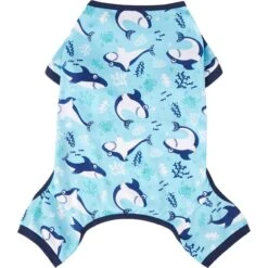 Frisco Happy Shark Dog & Cat Jersey PJs 11 Frisco Happy Shark Dog & Cat Jersey PJs -Cat Supply Store 249122 PT3. AC SS1800 V1614006406