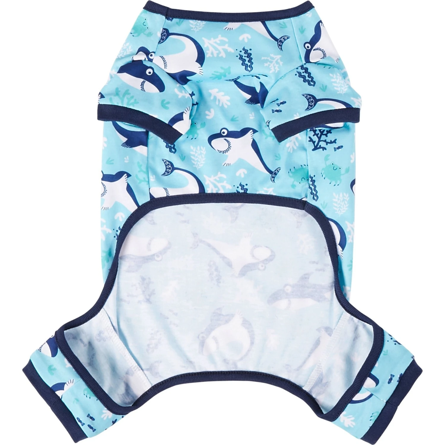 Frisco Happy Shark Dog & Cat Jersey PJs 7 Frisco Happy Shark Dog & Cat Jersey PJs - Image 5