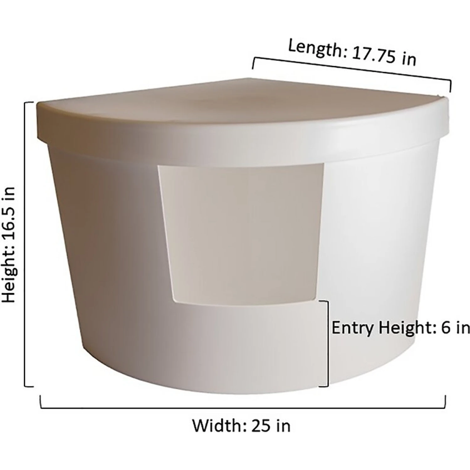 Kitangle Corner Kitty Cat Litter Box, Large 4 Kitangle Corner Kitty Cat Litter Box, Large - Image 2