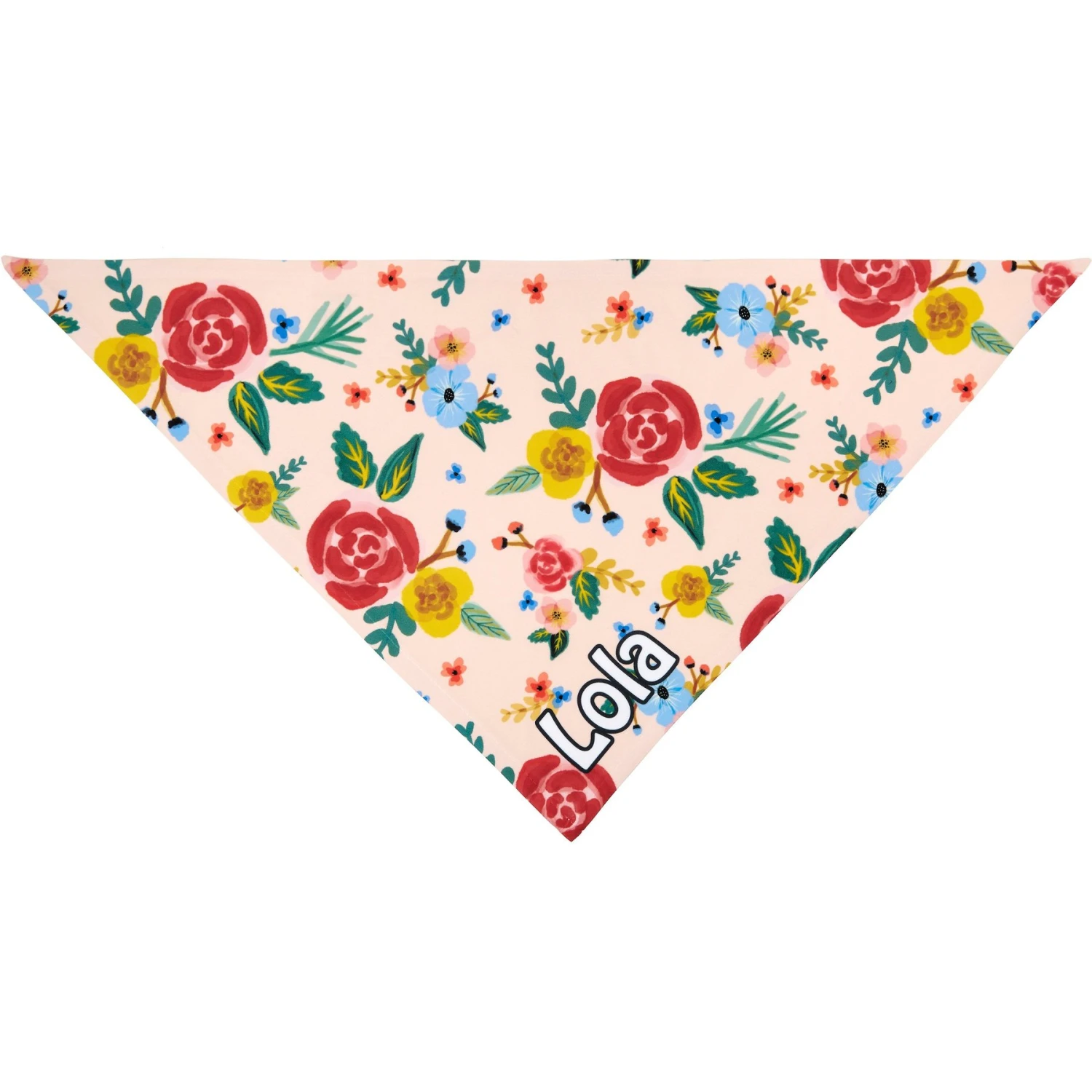 Frisco Floral Personalized Dog & Cat Bandana 6 Frisco Floral Personalized Dog & Cat Bandana - Image 4