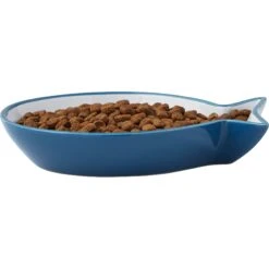 Frisco Fish Shaped Non-skid Ceramic Cat Dish 13 Frisco Fish Shaped Non-skid Ceramic Cat Dish -Cat Supply Store 256109 PT4. AC SS1800 V1617196291