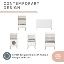 Sam's Pets Becky 24.5-in Cat Tree End Table & Litter Box Enclosure, White 14 Sam's Pets Becky 24.5-in Cat Tree End Table & Litter Box Enclosure, White -Cat Supply Store 261880 PT4. AC SS1800 V1635094947