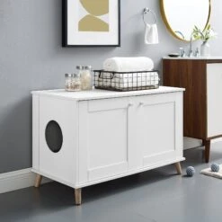 Sam's Pets Becky 24.5-in Cat Tree End Table & Litter Box Enclosure, White 16 Sam's Pets Becky 24.5-in Cat Tree End Table & Litter Box Enclosure, White -Cat Supply Store 261880 PT7. AC SS1800 V1635094904