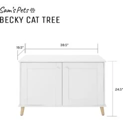 Sam's Pets Becky 24.5-in Cat Tree End Table & Litter Box Enclosure, White 17 Sam's Pets Becky 24.5-in Cat Tree End Table & Litter Box Enclosure, White -Cat Supply Store 261880 PT8. AC SS1800 V1635094935
