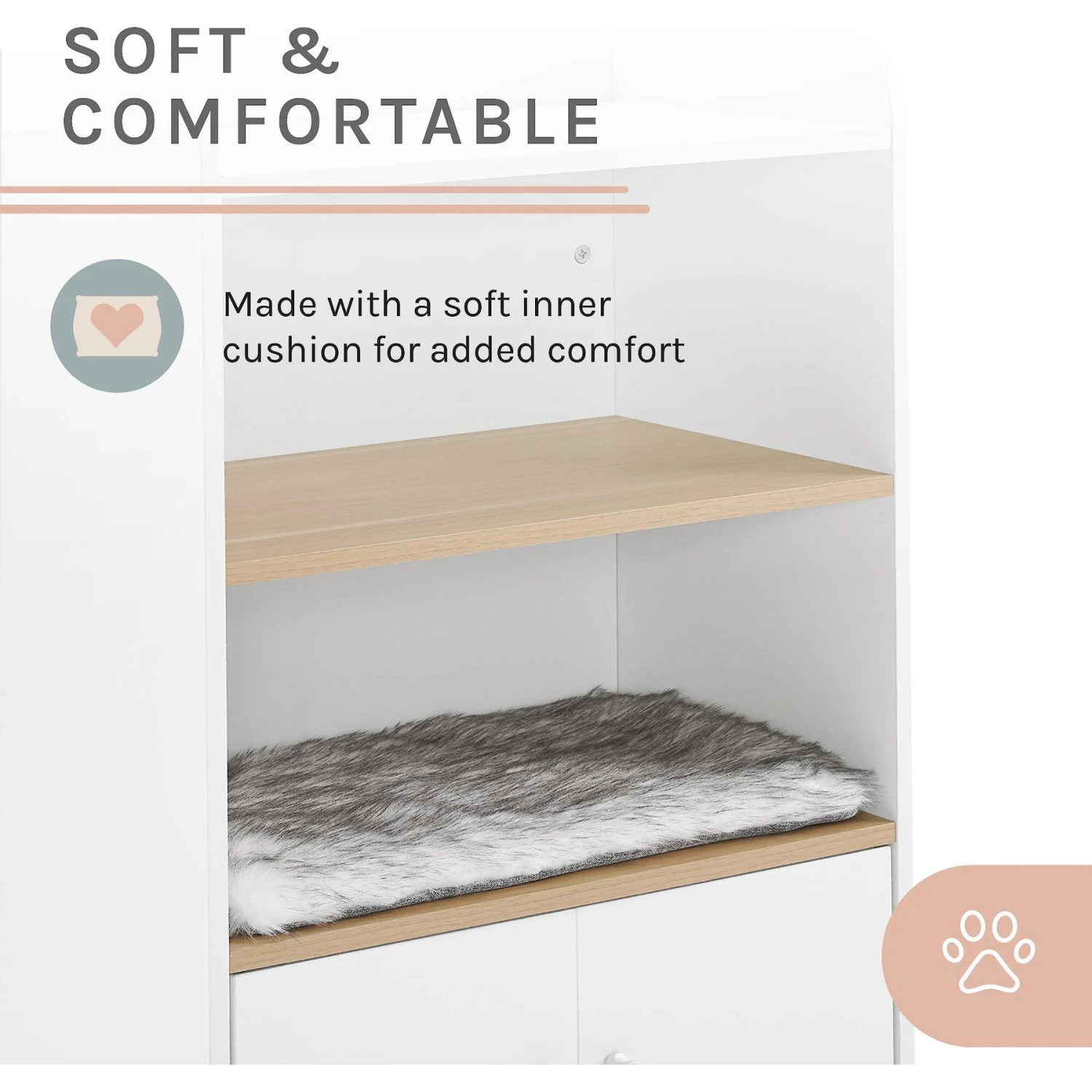 Sam's Pets Becky 39-in Single Rest Bookshelf With Drawer & Cat Tree 9 Sam's Pets Becky 39-in Single Rest Bookshelf With Drawer & Cat Tree - Image 7