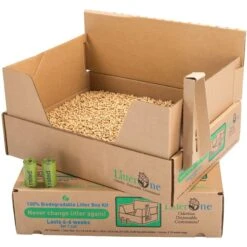 Litter One Biodegradable Disposable Cat Litter Box Kit 10 Litter One Biodegradable Disposable Cat Litter Box Kit -Cat Supply Store 262935 PT2. AC SS1800 V1606756644