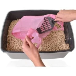 Doggie Walk Bags Citrus Scented Tie Handle Cat Litter Bags, Pink, 140 Count -Cat Supply Store 264717 PT1. AC SS1800 V1610753458
