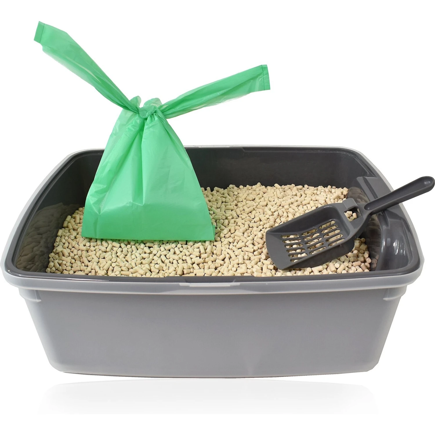 Doggie Walk Bags Unscented Tie Handle Cat Litter Bags, Green, 140 Count 6 Doggie Walk Bags Unscented Tie Handle Cat Litter Bags, Green, 140 Count - Image 4