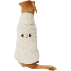 Cat Supply Store 3 Frisco Lightweight Soft Sherpa Dog & Cat Coat, Oatmeal