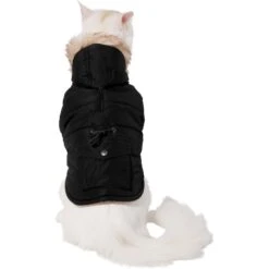 Frisco Mid-Heavyweight Cinching Insulated Dog & Cat Parka, Black/Red Plaid 11 Frisco Mid-Heavyweight Cinching Insulated Dog & Cat Parka, Black/Red Plaid -Cat Supply Store 268382 PT2. AC SS1800 V1628797605