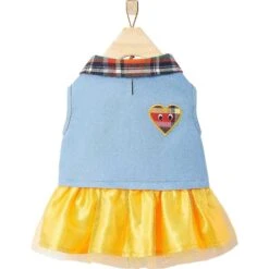 Cat Supply Store 15 Frisco Chambray Plaid Dog & Cat Dress