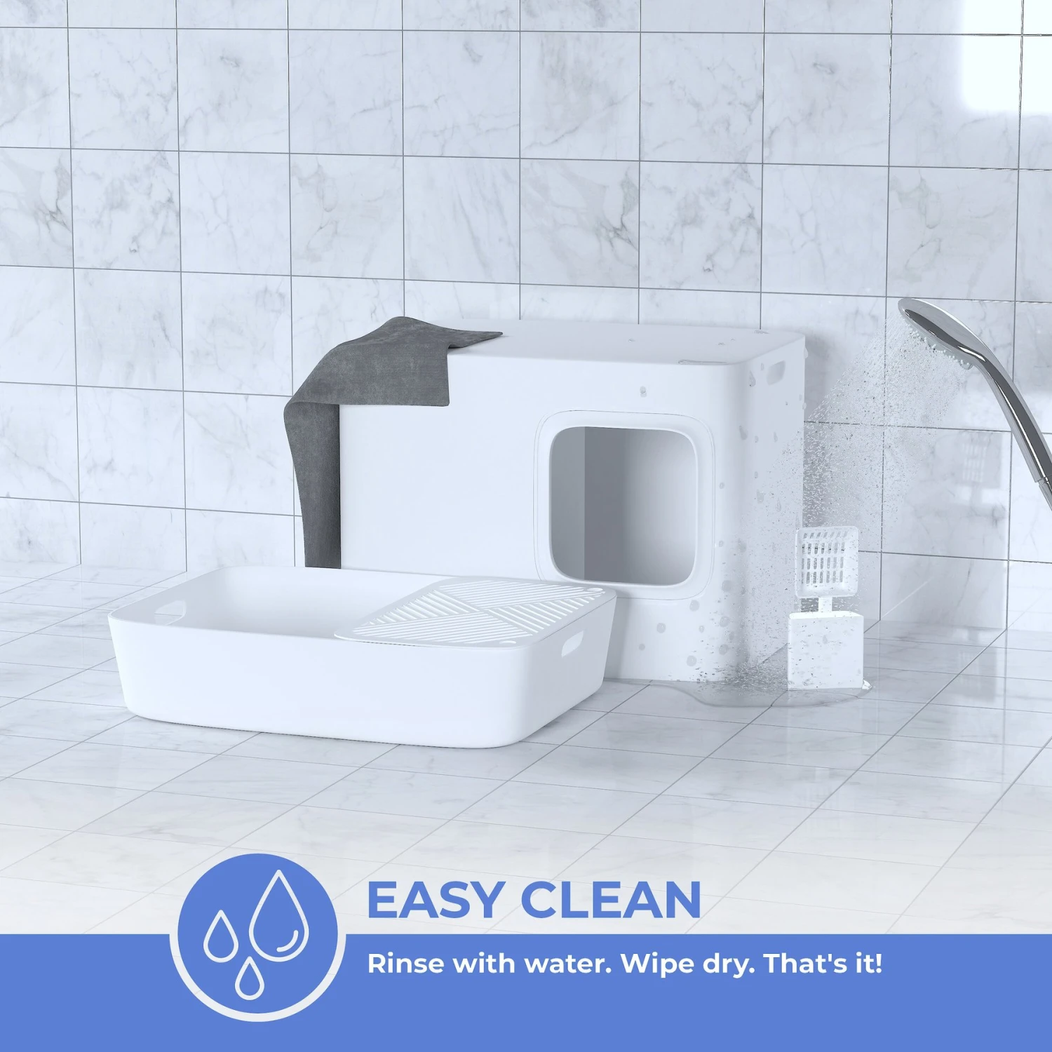 Meowy Studio Loo Enclosed Cat Litter Box Concealment 6 Meowy Studio Loo Enclosed Cat Litter Box Concealment - Image 4