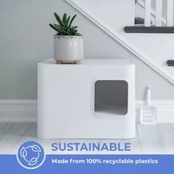 Meowy Studio Loo Enclosed Cat Litter Box Concealment 17 Meowy Studio Loo Enclosed Cat Litter Box Concealment -Cat Supply Store 280430 PT6. AC SS1800 V1623358122