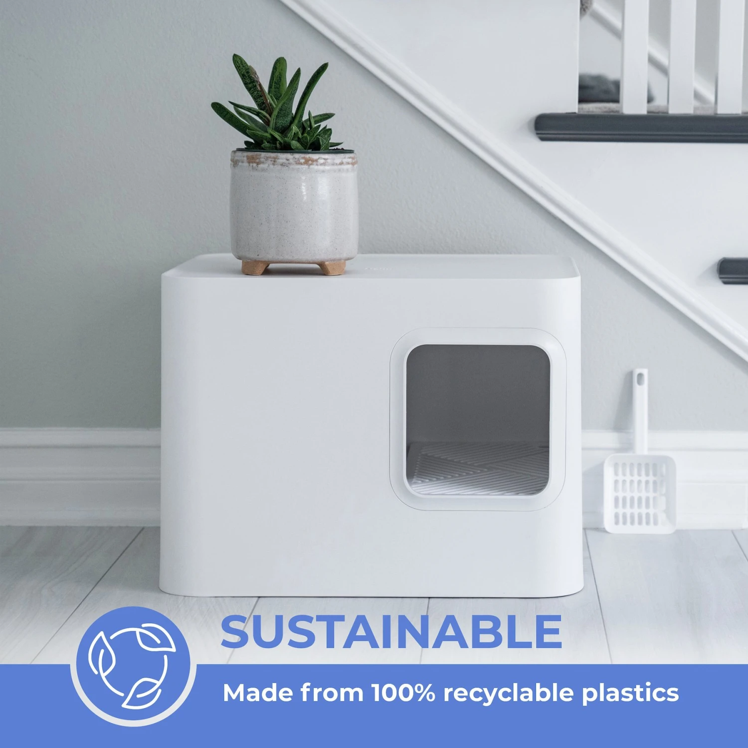 Meowy Studio Loo Enclosed Cat Litter Box Concealment 9 Meowy Studio Loo Enclosed Cat Litter Box Concealment - Image 7