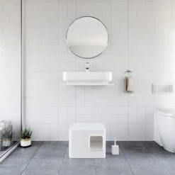 Meowy Studio Loo Enclosed Cat Litter Box Concealment 19 Meowy Studio Loo Enclosed Cat Litter Box Concealment -Cat Supply Store 280430 PT8. AC SS1800 V1622121214