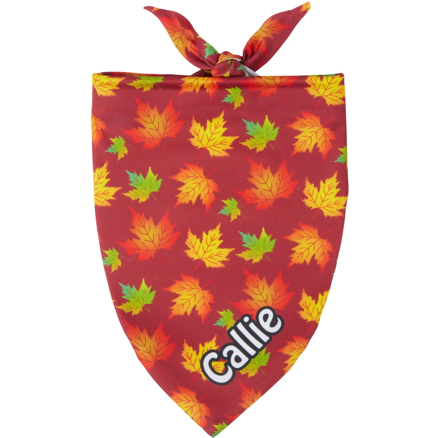 Frisco Fall Leaves Personalized Dog & Cat Bandana 3 Frisco Fall Leaves Personalized Dog & Cat Bandana