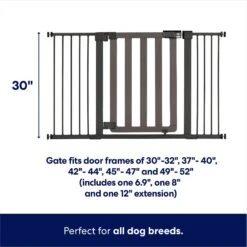 Frisco Wood & Metal Extra Wide Auto-close Dog Gate 7 Frisco Wood & Metal Extra Wide Auto-close Dog Gate -Cat Supply Store 306525 PT1. AC SS1800 V1657656801
